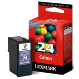 Cartus LEXMARK 24, Original, Color, Inkjet, Lexmark X3430 X3530 X3550 X4530 X4550 Z1400 Z1410 Z1420 	